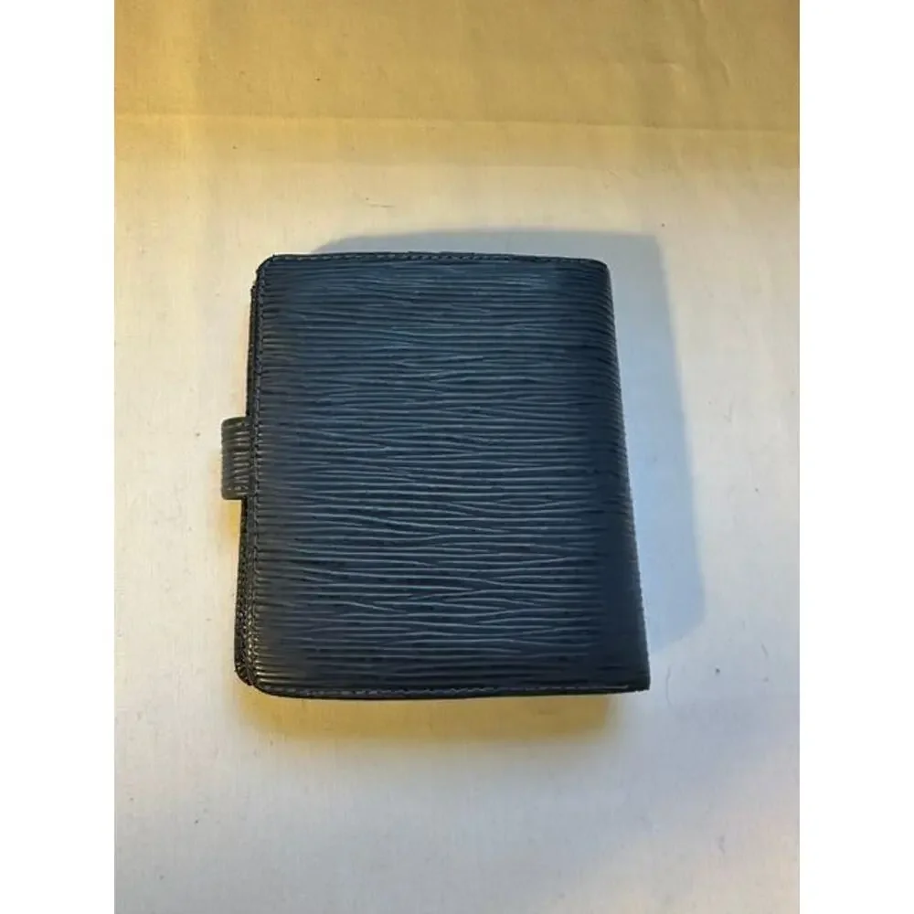 Louis Vuitton Blue Epi Leather Porte-Billets Compact Wallet GUC